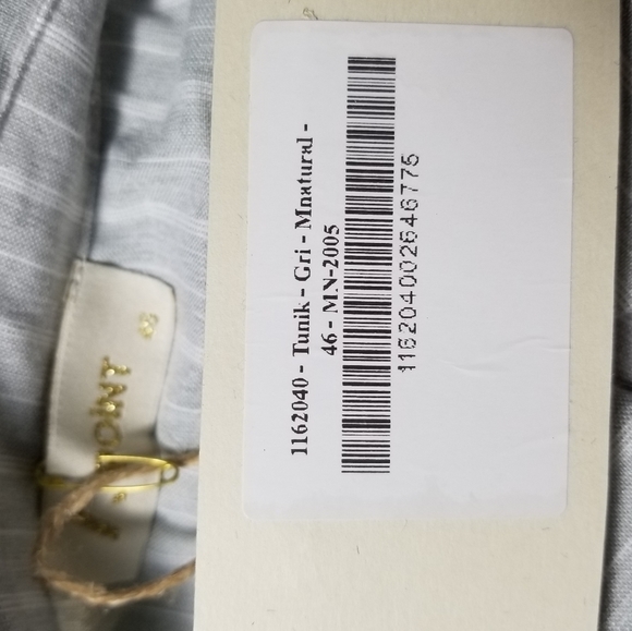 A Point Women's Stripped & Solid Button Down Shirt Dress Size L - Picture 7 of 9